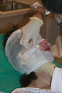 Gauze Pads Inserted